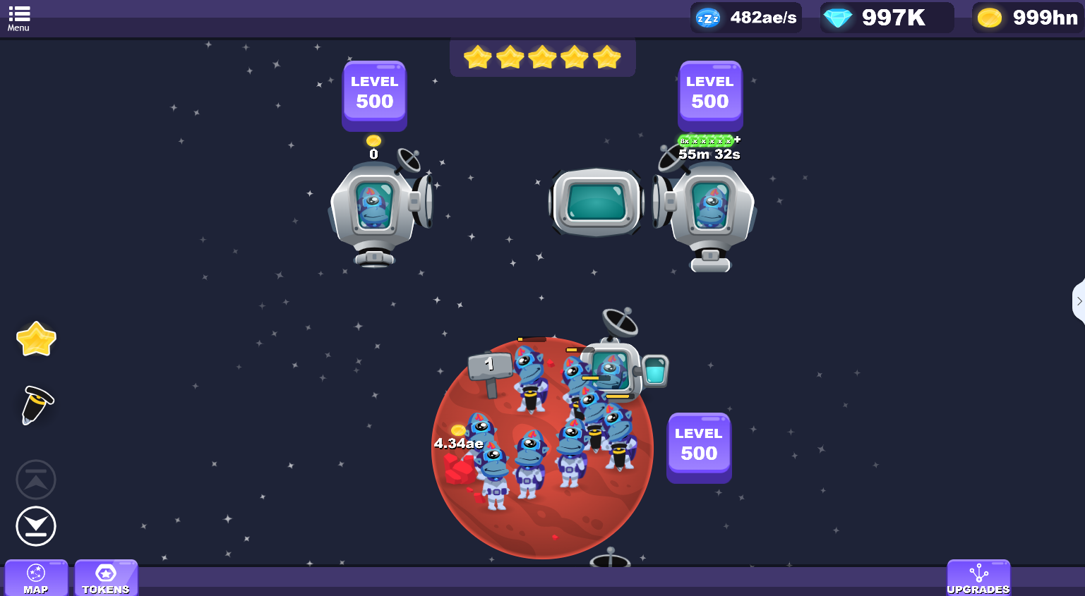 Planet Miner FRVR无限星球矿工修改到有限,飞速登顶